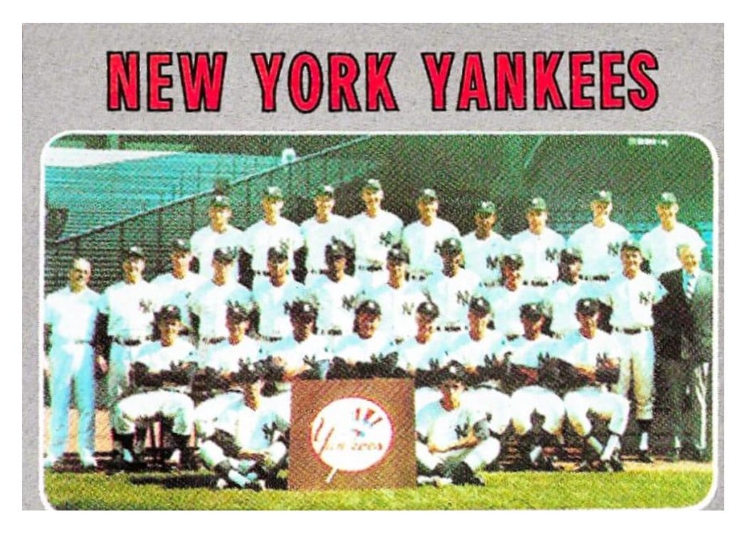 1970 Topps New York Yankees #399 card