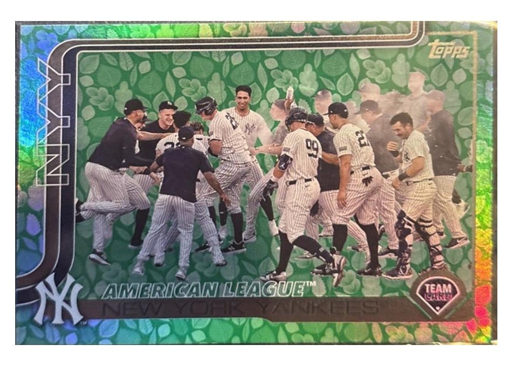 2025 Topps Base Set New York Yankees Tin Variations #123 card