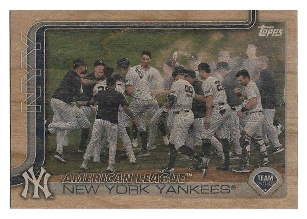 2025 Topps Base Set New York Yankees #123 card