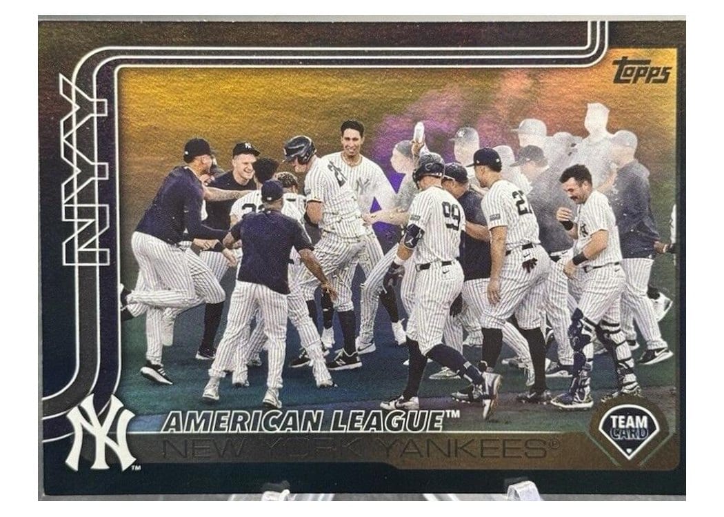 2025 Topps Base Set New York Yankees #123 card