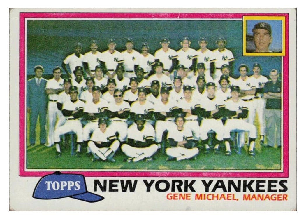 1981 Topps New York Yankees / Gene Michael #670 card