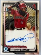 2024 Bowman Chrome Prospects Autographs Neyfy Castillo #CPA-NC card