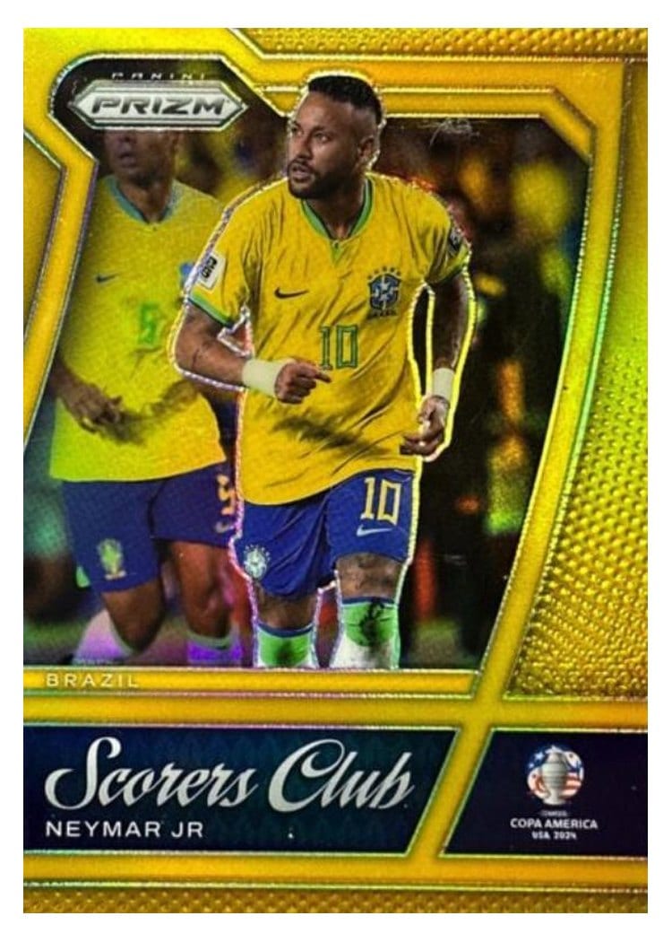 2024 Panini Prizm Copa America Scorers Club Neymar Jr Gold #22