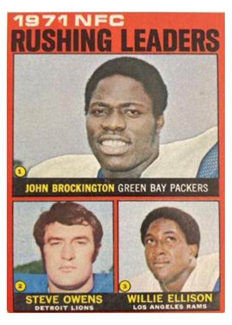 1972 Topps NFC Rushing Leaders #2 card