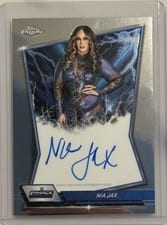2026 Topps Chrome WWE Blue Brand Autographs Nia Jax #BBA-NIA card