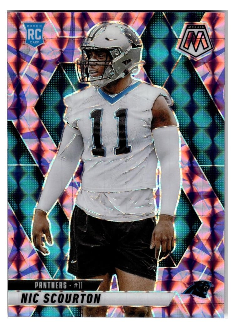 2025 Panini Mosaic Base Set Nic Scourton #391 card