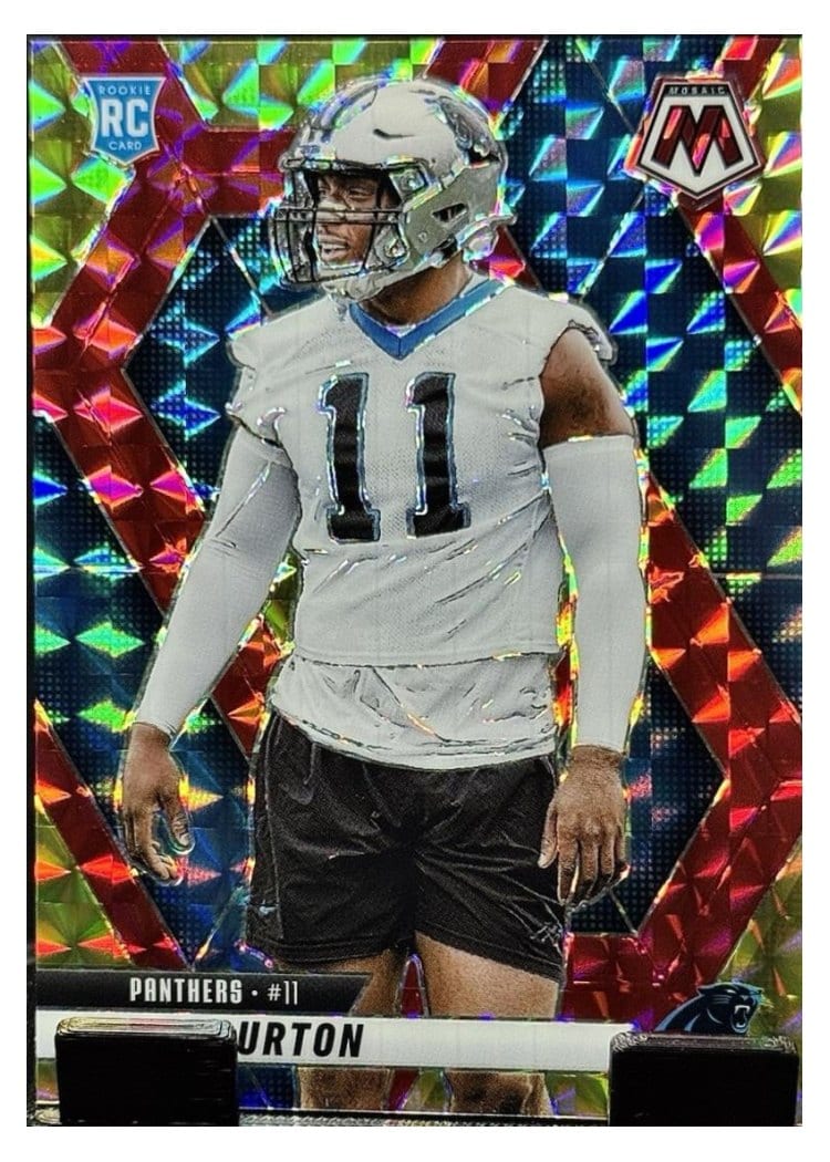 2025 Panini Mosaic Base Set Nic Scourton Choice Red Yellow #391 card