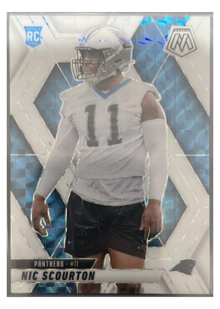 2025 Panini Mosaic Base Set Nic Scourton White #391 card