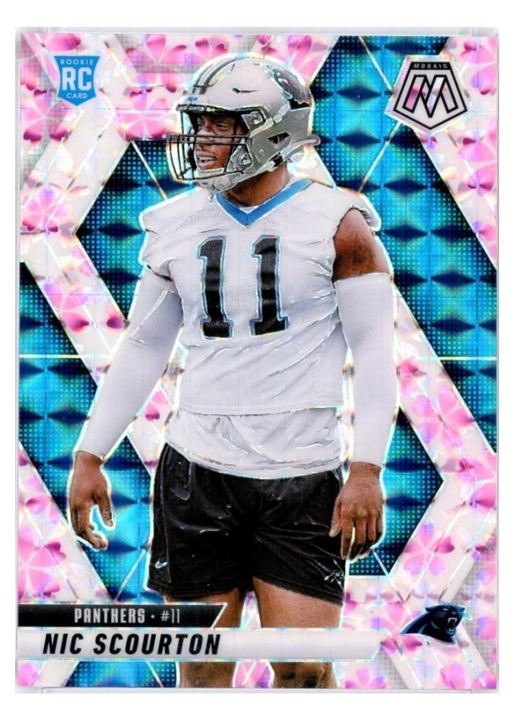 2025 Panini Mosaic Base Set Nic Scourton Choice Cherry Blossom #391 card