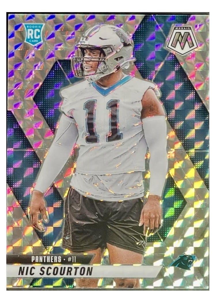 2025 Panini Mosaic Base Set Nic Scourton #391 card