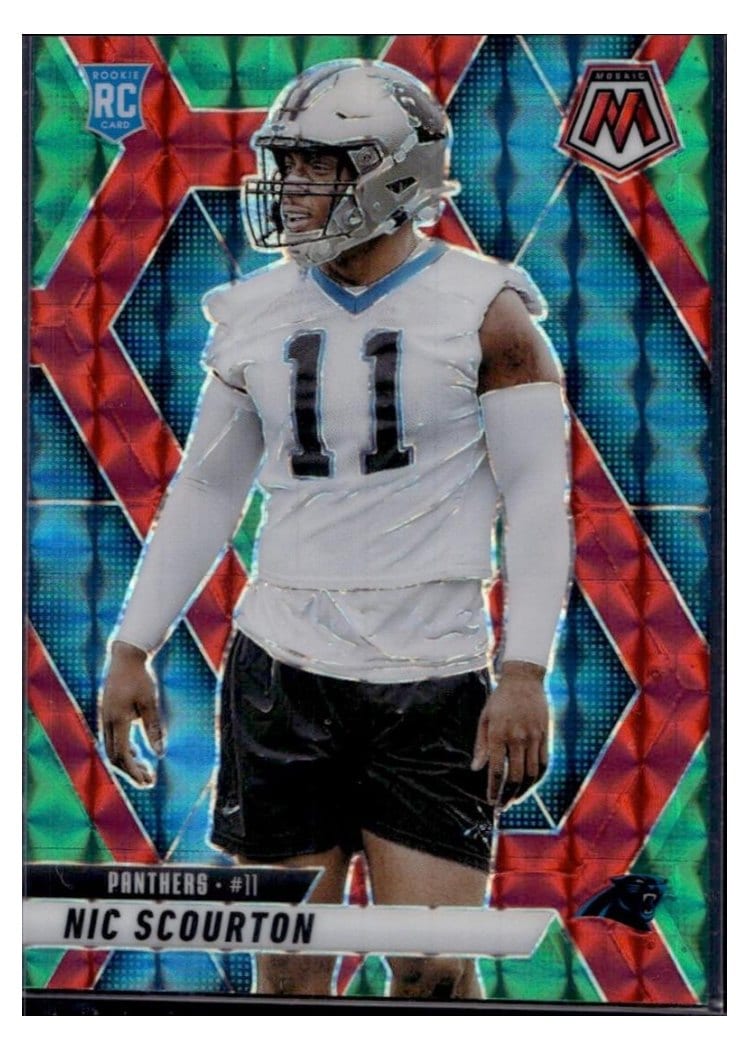 2025 Panini Mosaic Base Set Nic Scourton #391 card