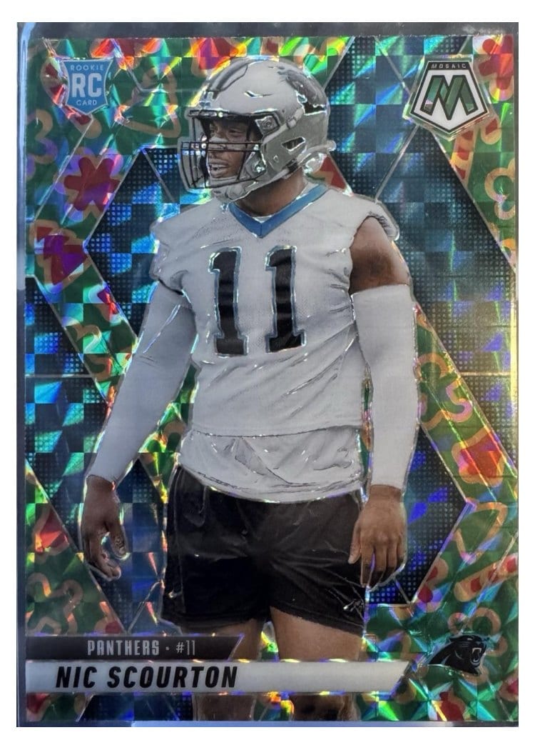 2025 Panini Mosaic Base Set Nic Scourton Cookies #391 card