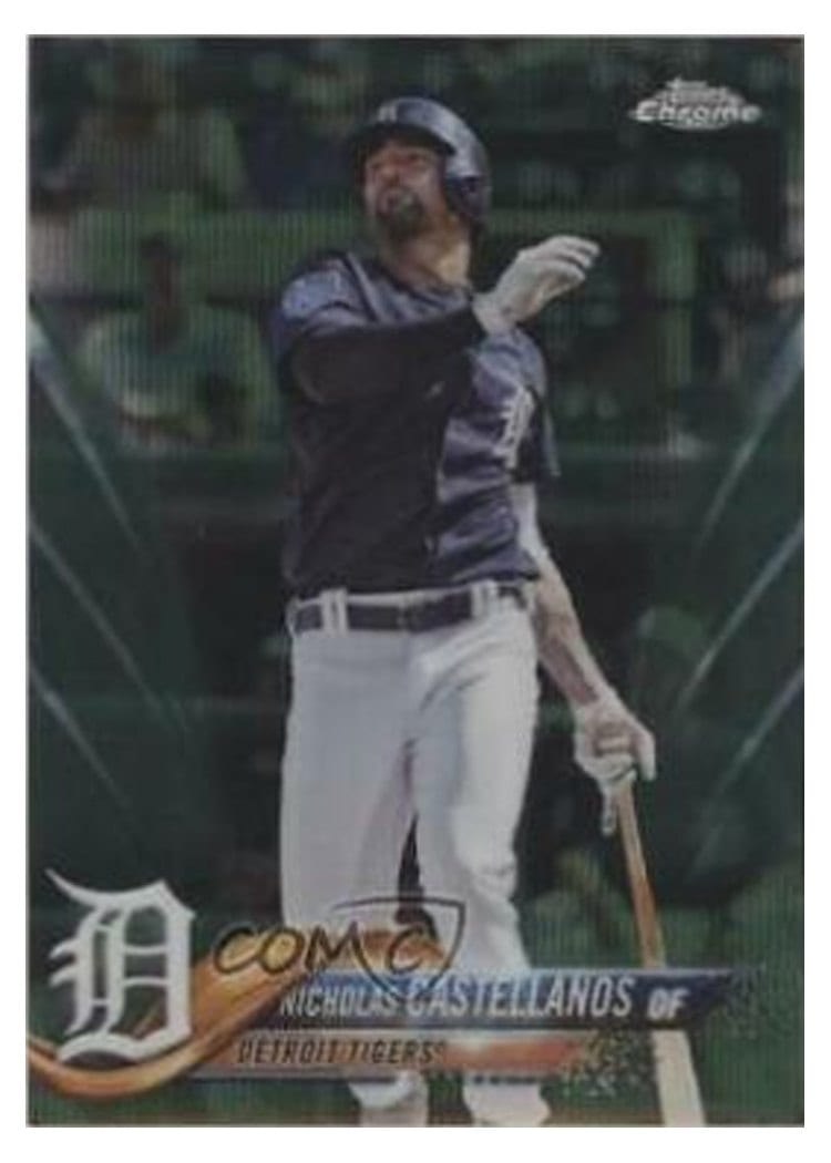 2018 Topps Chrome Base Set Nicholas Castellanos #104 card