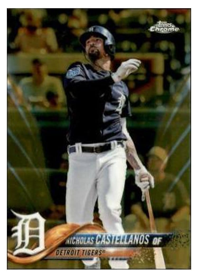 2018 Topps Chrome Base Set Nicholas Castellanos #104 card