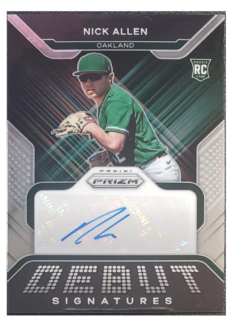 2022 Panini Prizm Debut Signatures Nick Allen #DS-NA card