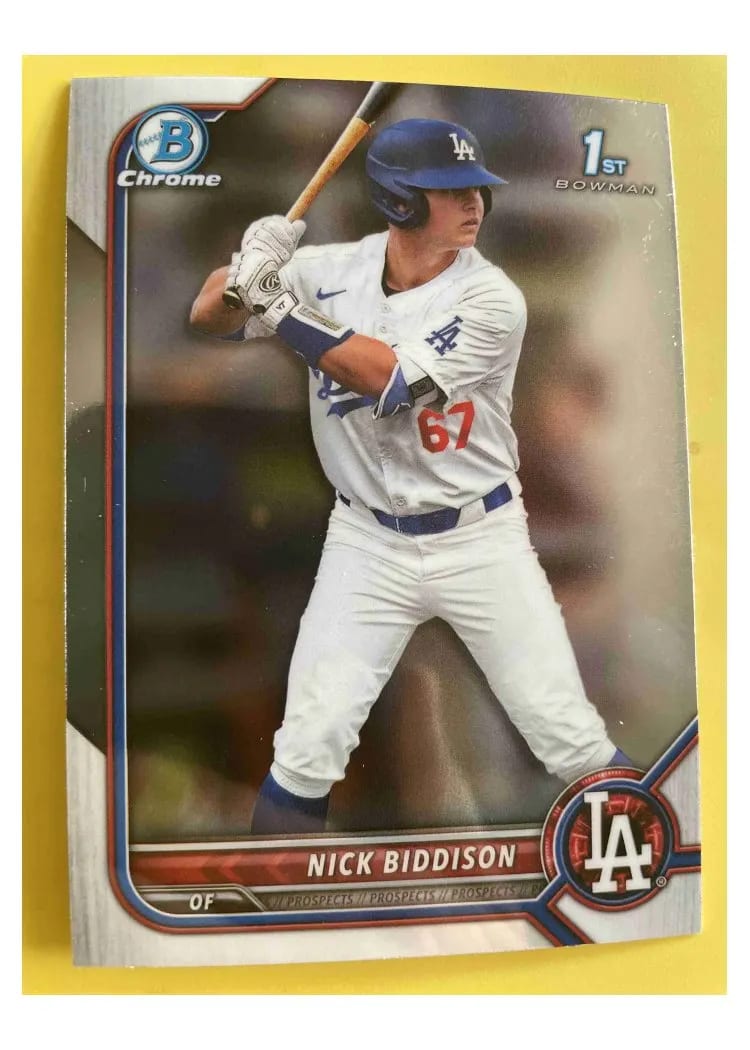 2022 Bowman Draft Chrome Nick Biddison #BDC-165 card