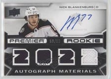 2022-23 Upper Deck Premier 2022 Premier Rookie Autograph Jersey Nick Blankenburg #PRA-NB card