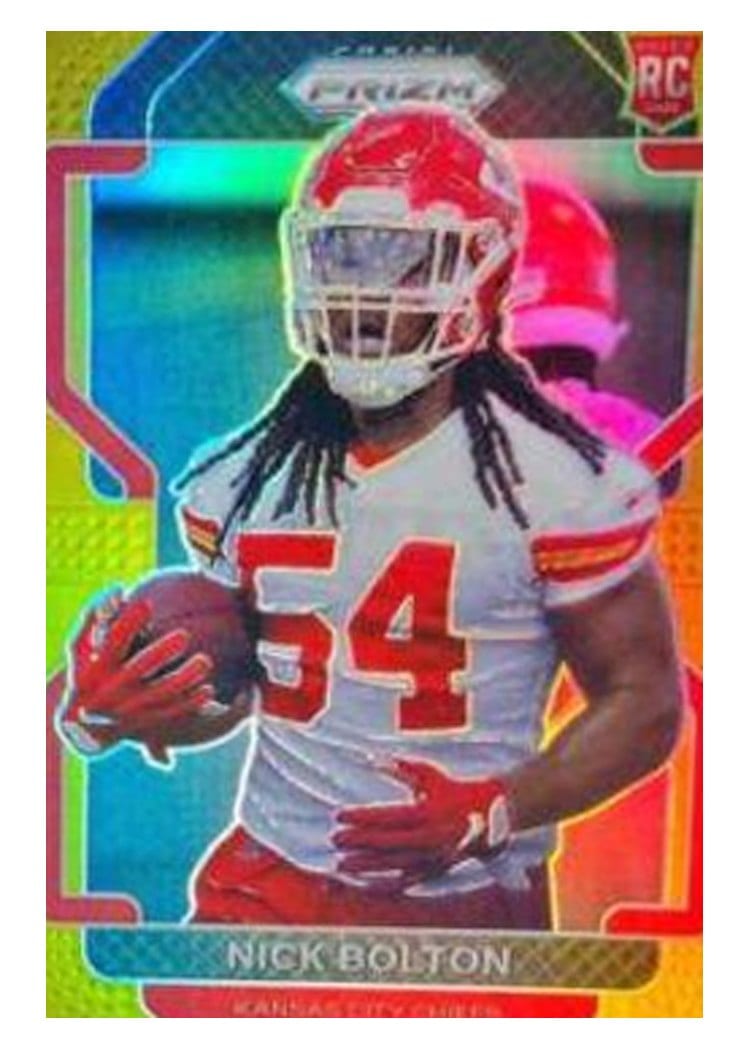 2021 Panini Prizm Base Set Nick Bolton #390 card