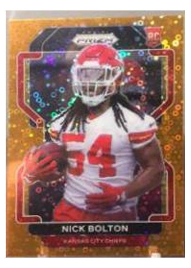 2021 Panini Prizm Base Set Nick Bolton #390 card