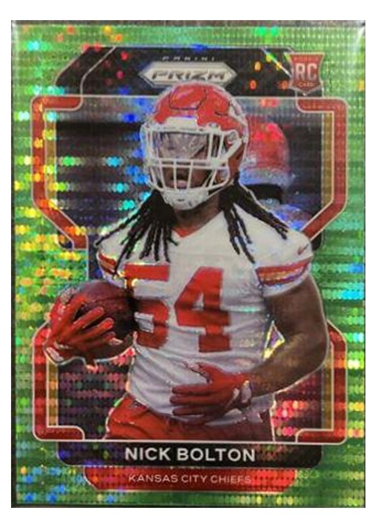 2021 Panini Prizm Base Set Nick Bolton #390 card