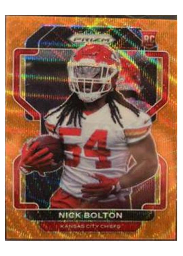 2021 Panini Prizm Base Set Nick Bolton #390 card