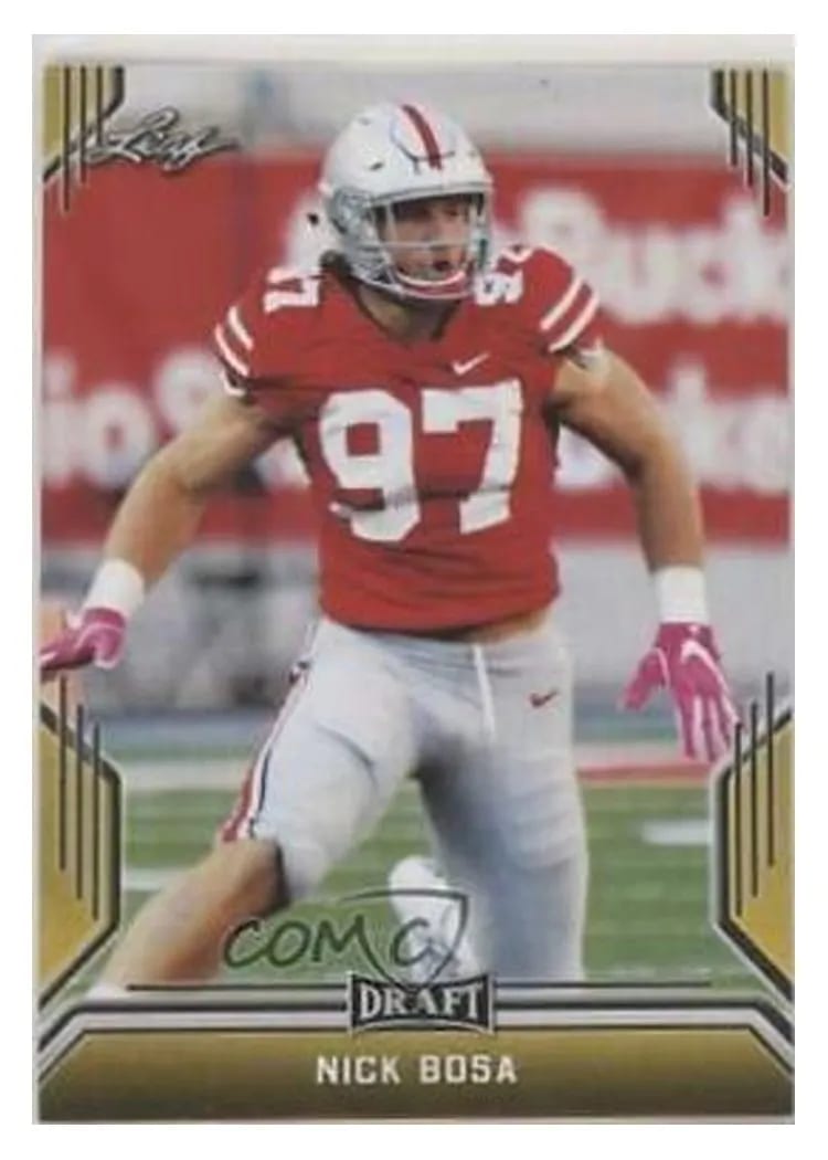 2019 Leaf Draft Nick Bosa Gold #59