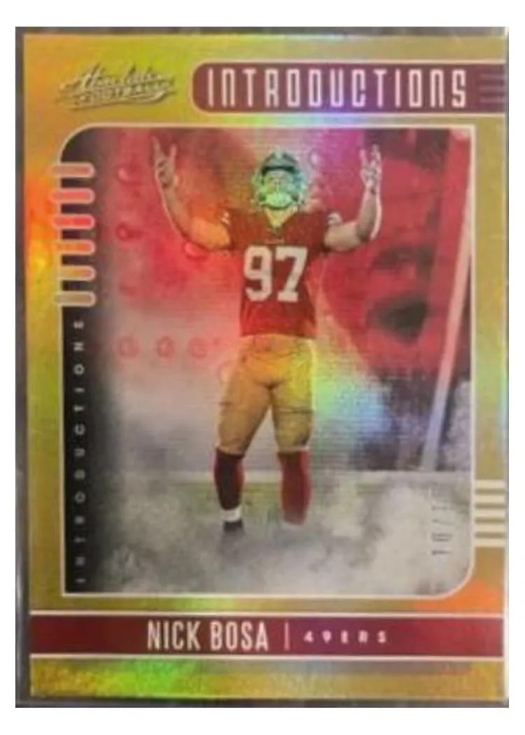 2019 Panini Absolute Introductions Nick Bosa #16 card