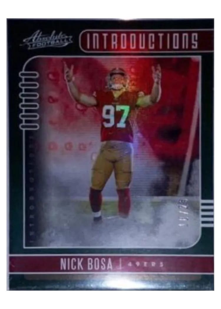 2019 Panini Absolute Introductions Nick Bosa #16 card