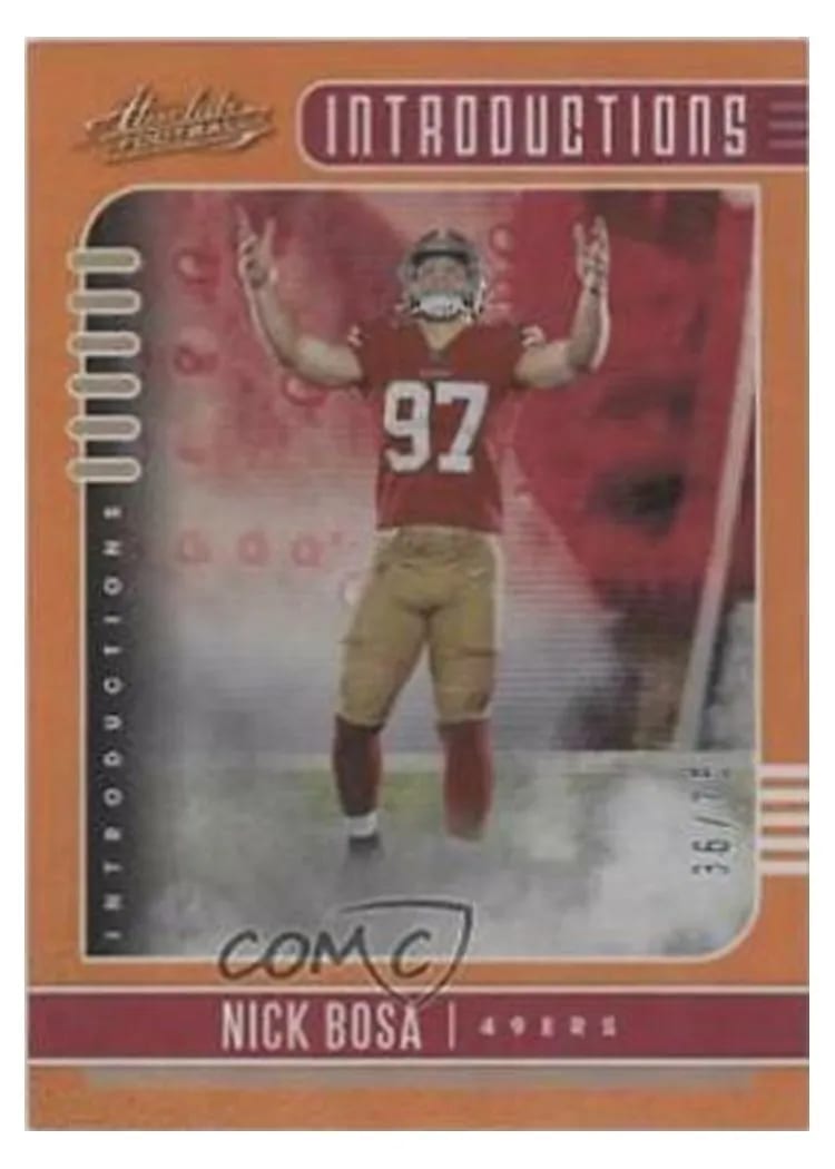 2019 Panini Absolute Introductions Nick Bosa #16 card