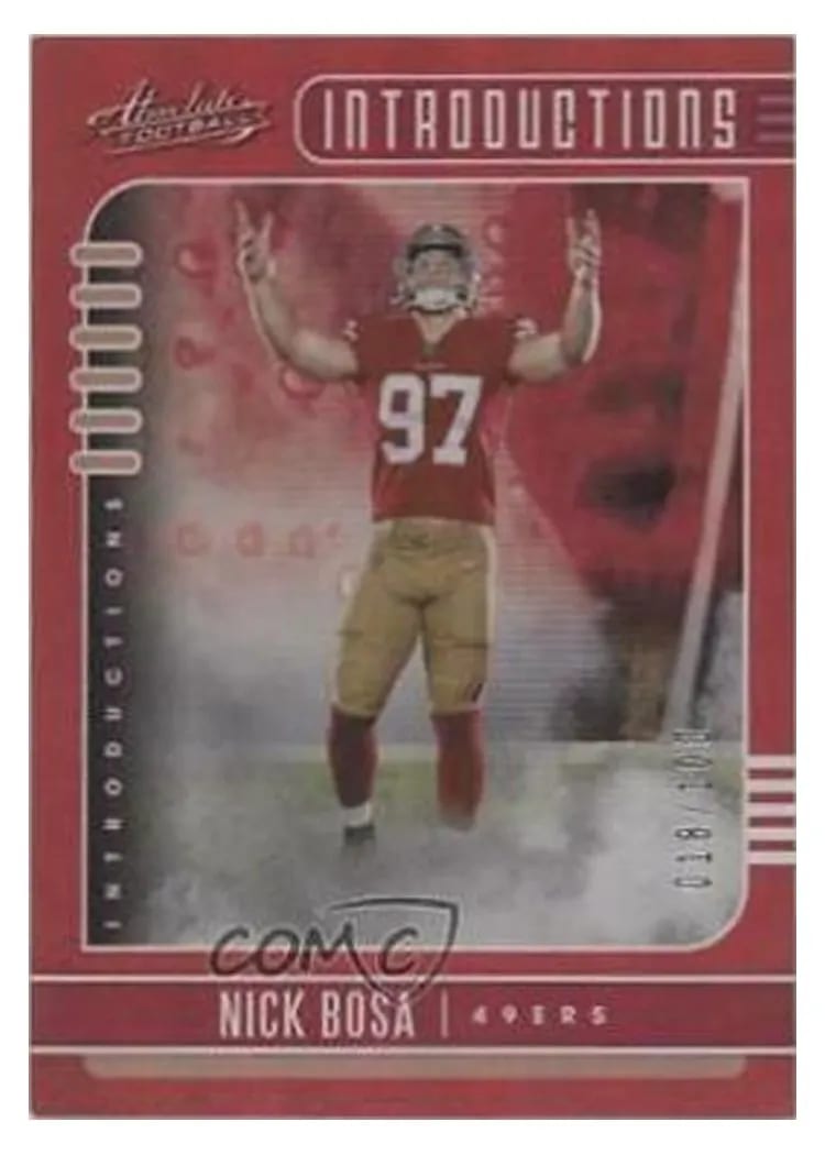 2019 Panini Absolute Introductions Nick Bosa #16 card
