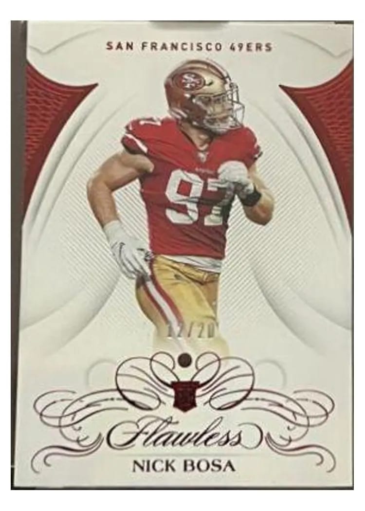 2019 Panini Flawless Base Ruby Nick Bosa #107 card