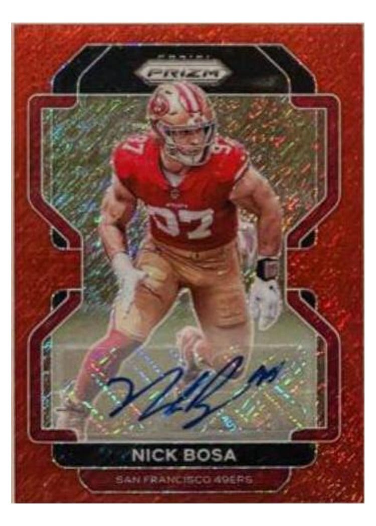 2021 Panini Prizm Base Set Nick Bosa #58 card