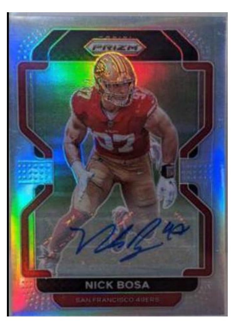 2021 Panini Prizm Base Set Nick Bosa #58 card