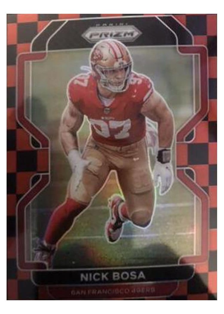 2021 Panini Prizm Base Set Nick Bosa #58 card