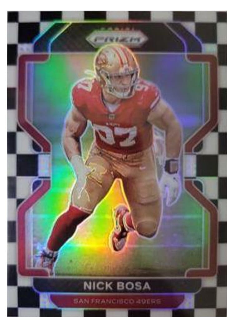 2021 Panini Prizm Base Set Nick Bosa #58 card