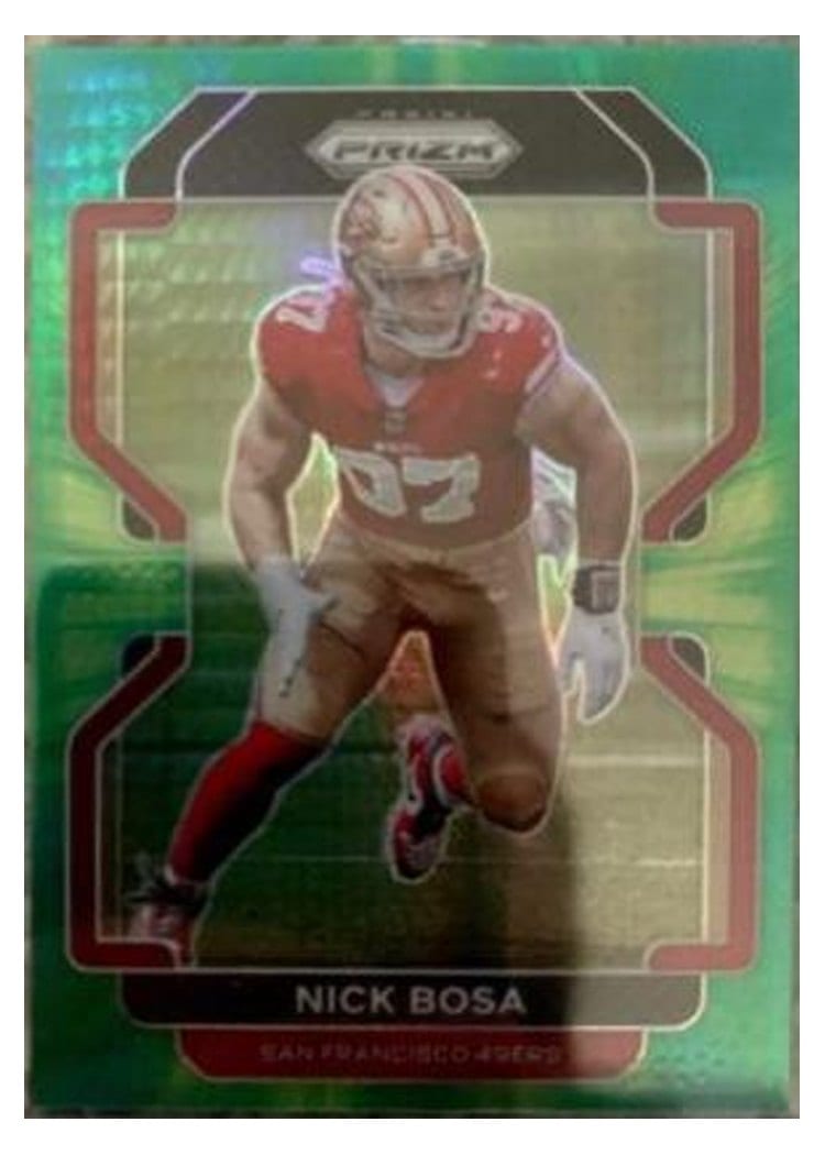 2021 Panini Prizm Base Set Nick Bosa #58 card