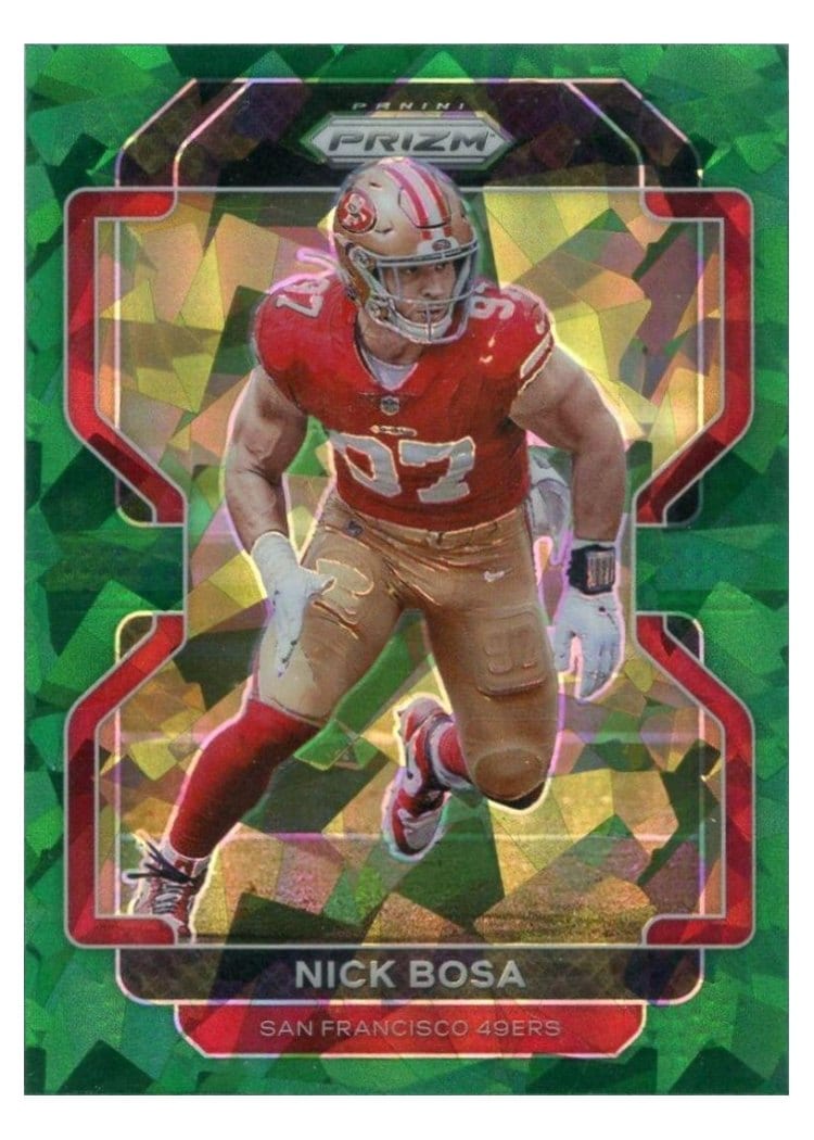 2021 Panini Prizm Base Set Nick Bosa #58 card