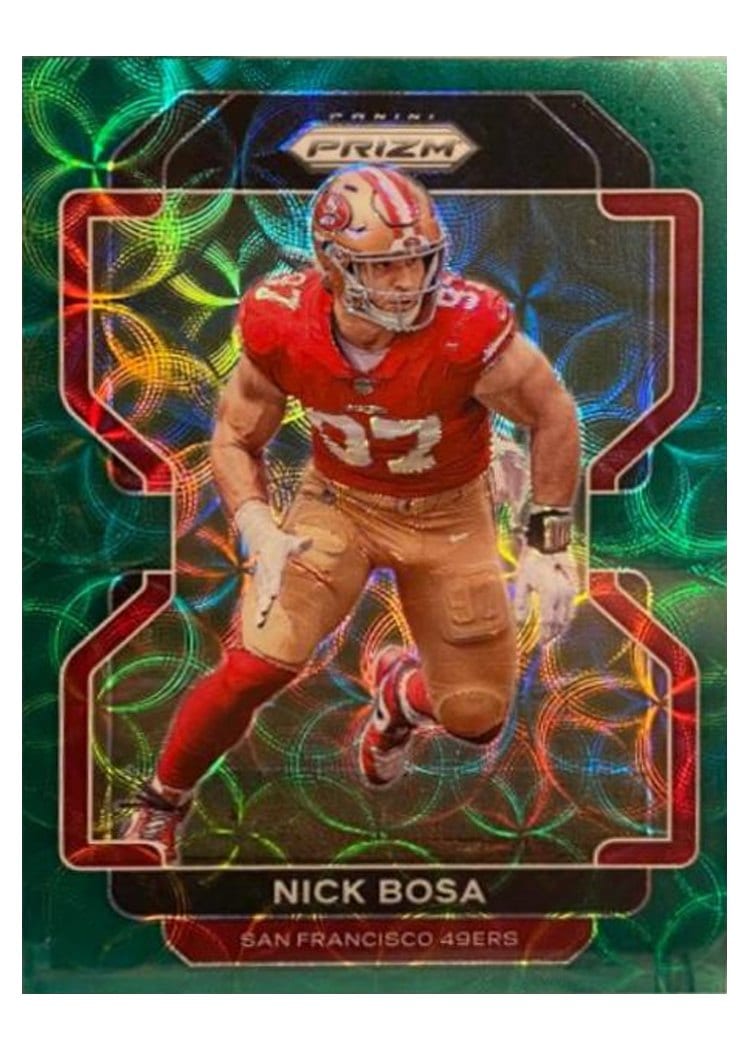 2021 Panini Prizm Base Set Nick Bosa #58 card