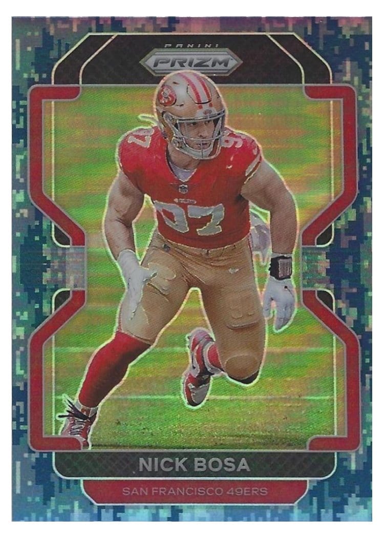 2021 Panini Prizm Base Set Nick Bosa #58 card