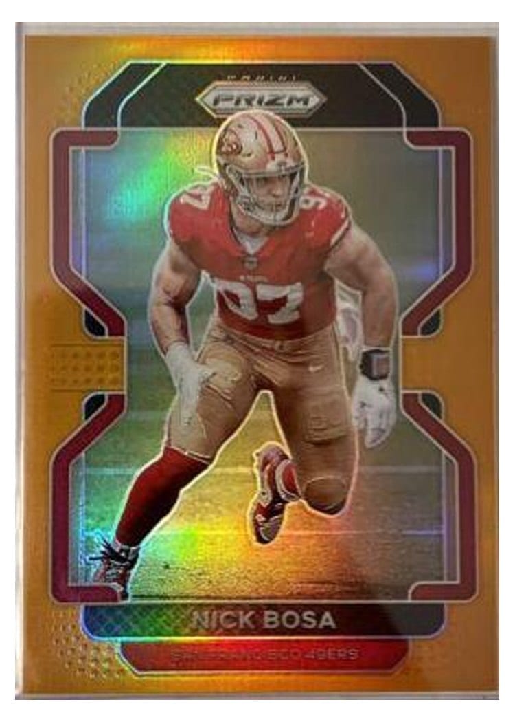 2021 Panini Prizm Base Set Nick Bosa #58 card