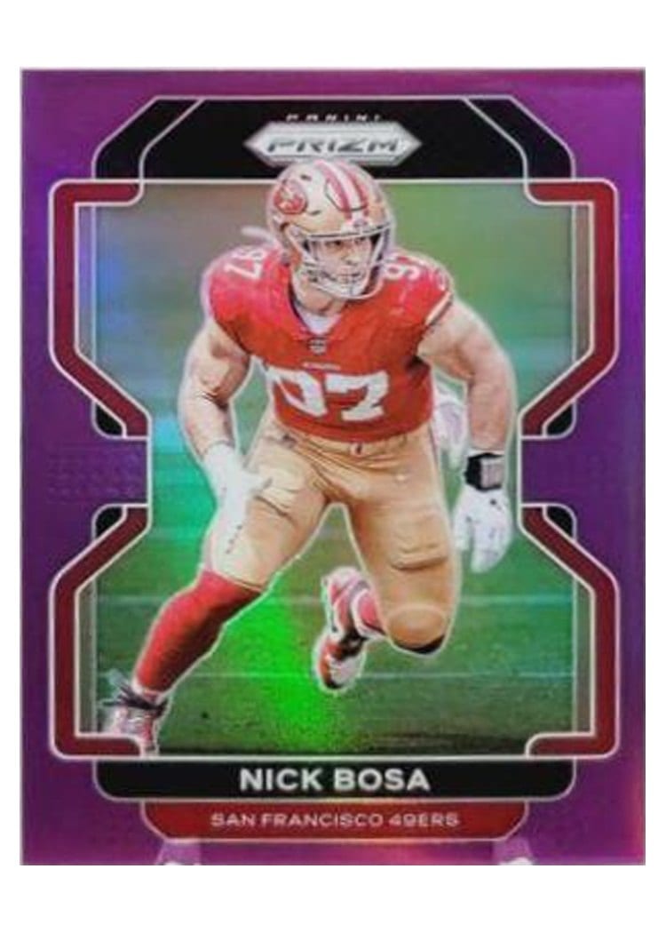 2021 Panini Prizm Base Set Nick Bosa #58 card