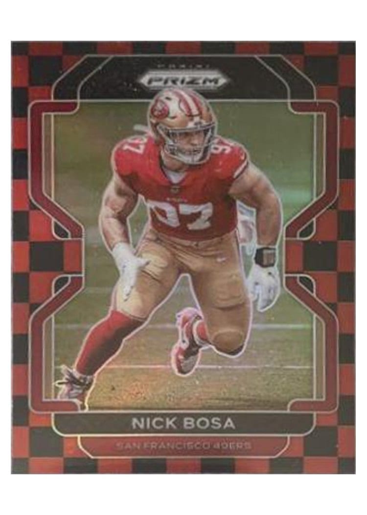 2021 Panini Prizm Base Set Nick Bosa #58 card
