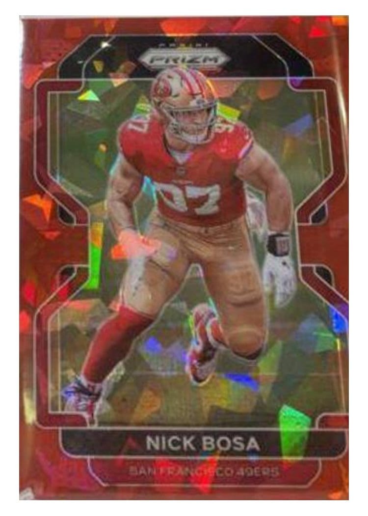 2021 Panini Prizm Base Set Nick Bosa #58 card