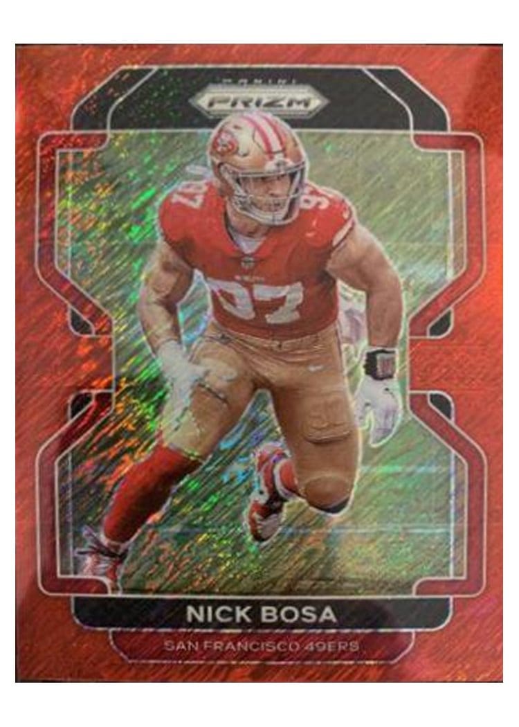 2021 Panini Prizm Base Set Nick Bosa #58 card