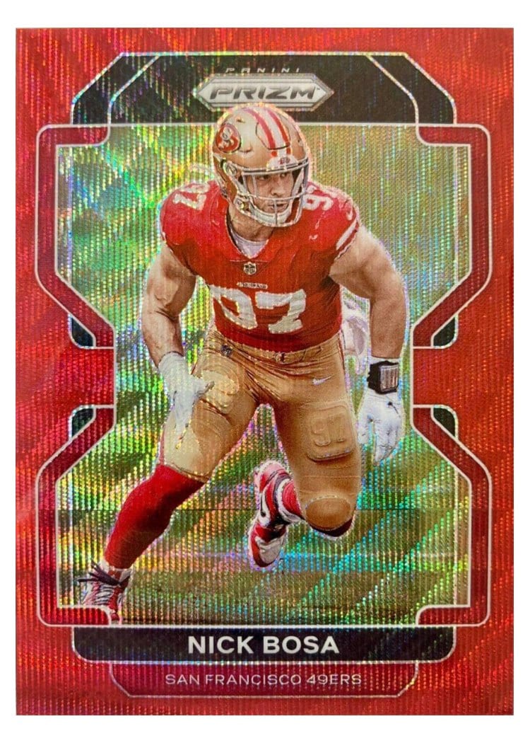 2021 Panini Prizm Base Set Nick Bosa #58 card