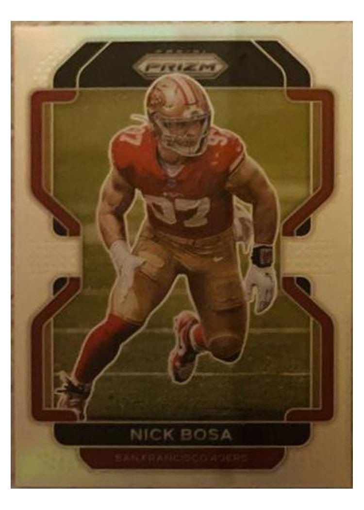 2021 Panini Prizm Base Set Nick Bosa #58 card