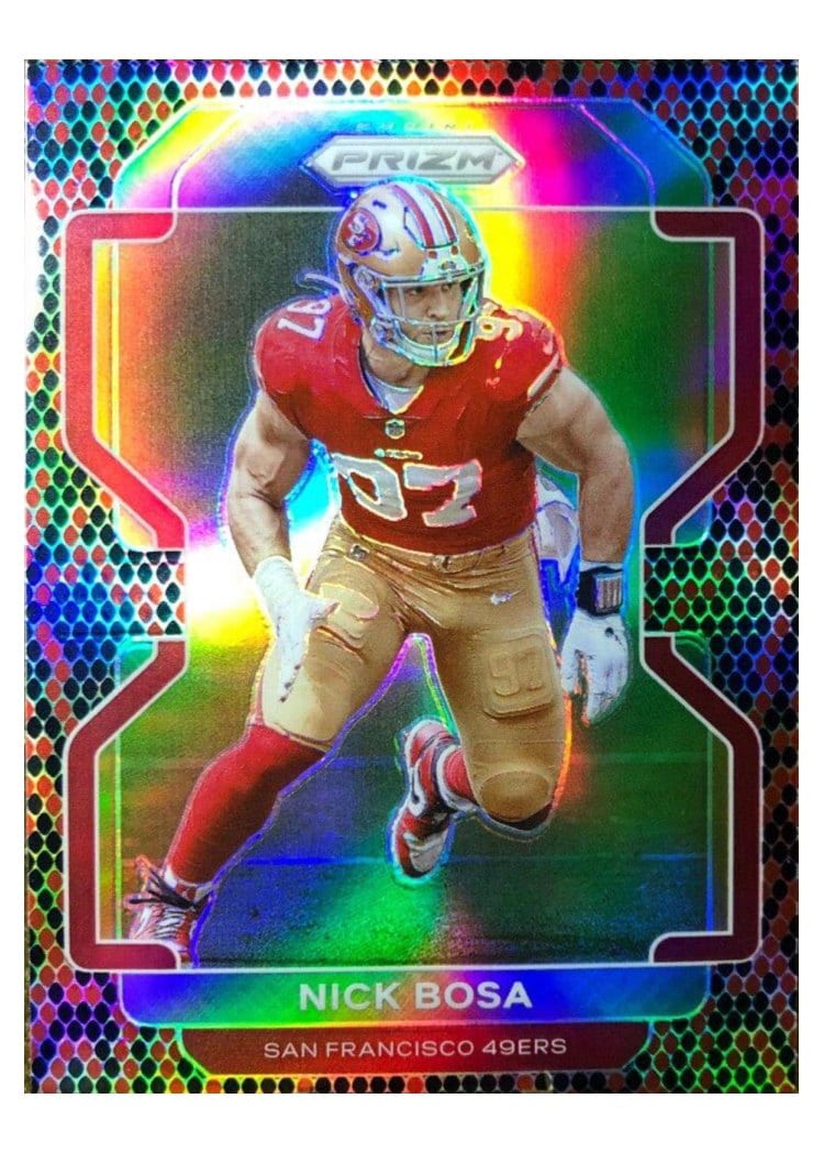 2021 Panini Prizm Base Set Nick Bosa #58 card