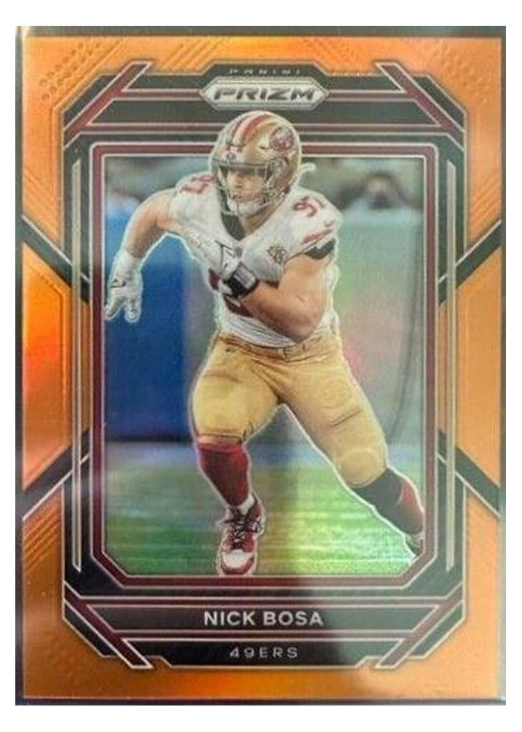2022 Panini Prizm Base Set Nick Bosa Orange #269 card