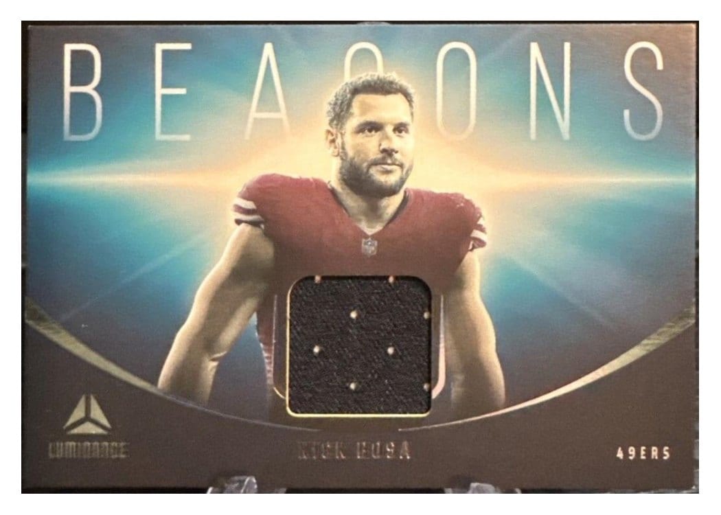 2024 Panini Luminance Beacons Relics Nick Bosa #BEA-NBA card