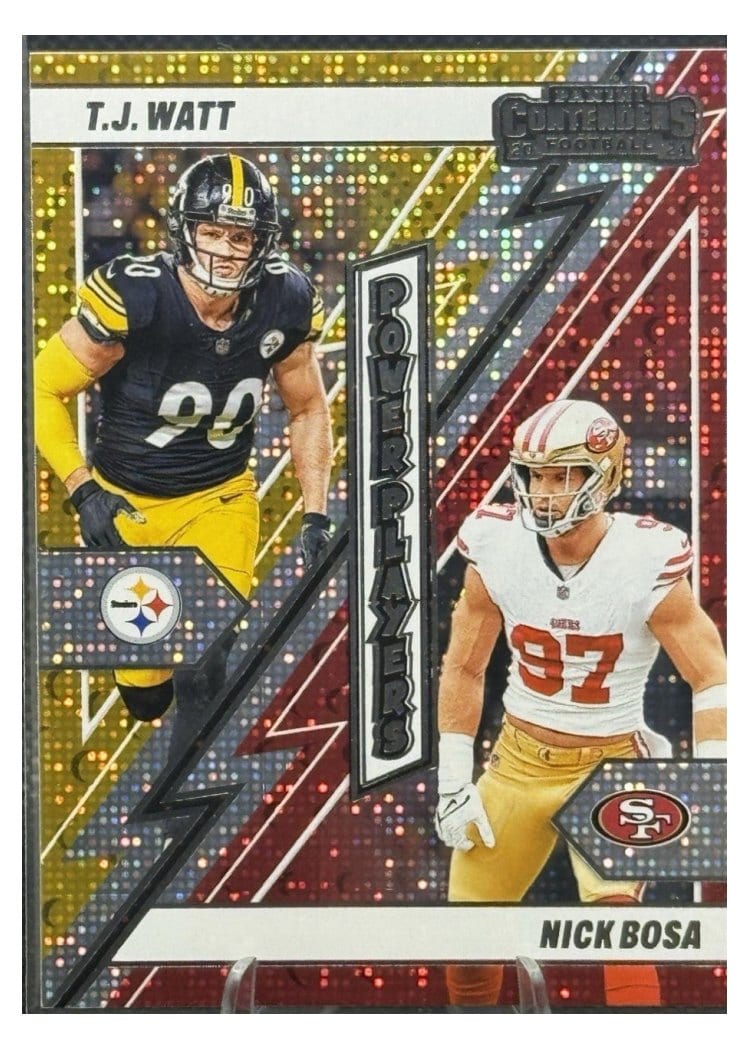 2024 Panini Contenders Power Players Nick Bosa / T.J. Watt #16 card